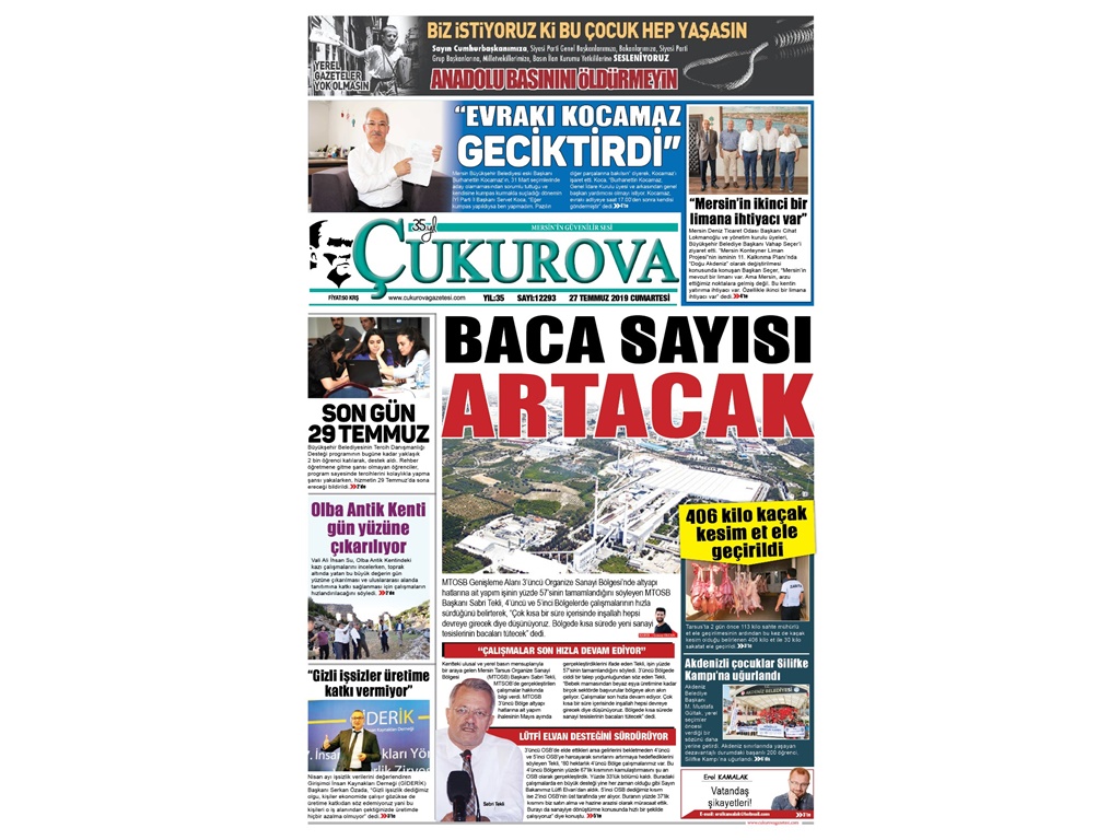 GİZLİ İŞSİZLER ÜRETİME KATKI VERMİYOR (Çukurova Gazetesi)