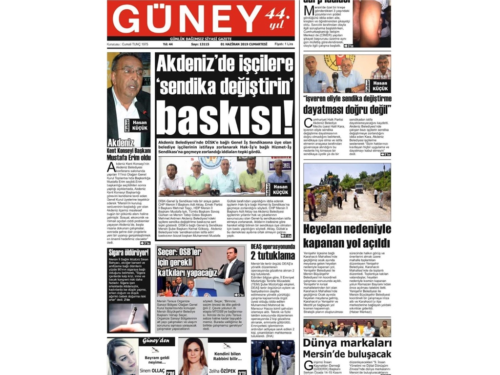DÜNYA MARKALARI BU ZİRVEYLE MERSİN'DE BULUŞACAK (Güney Gazetesi)